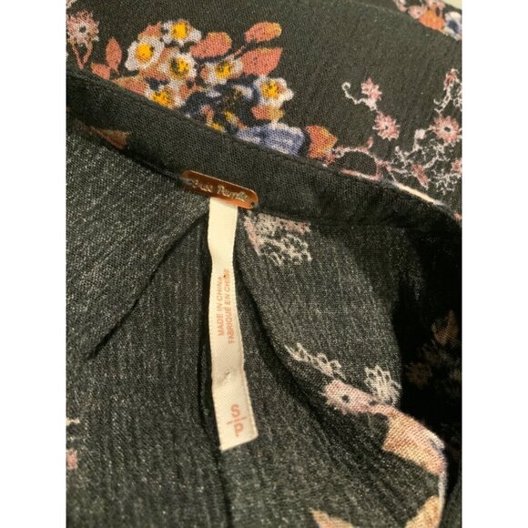 Free People Black Floral Snap Out Of It Tree Swing Dress Size Small - Picture 7 of 7